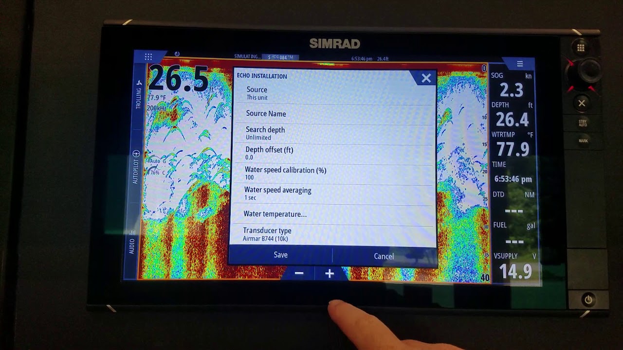 How to Check Your Transducer on Simrad EVO-3