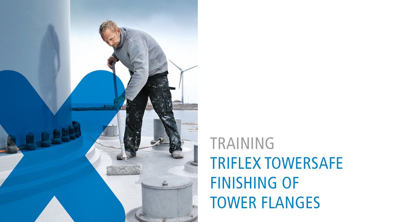 Triflex Towersafe – Finishing of tower flanges
