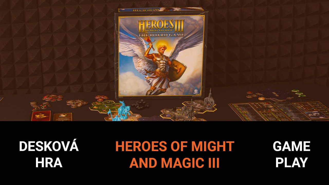 Hraní deskové hry Heroes of Might & Magic III The Board Game