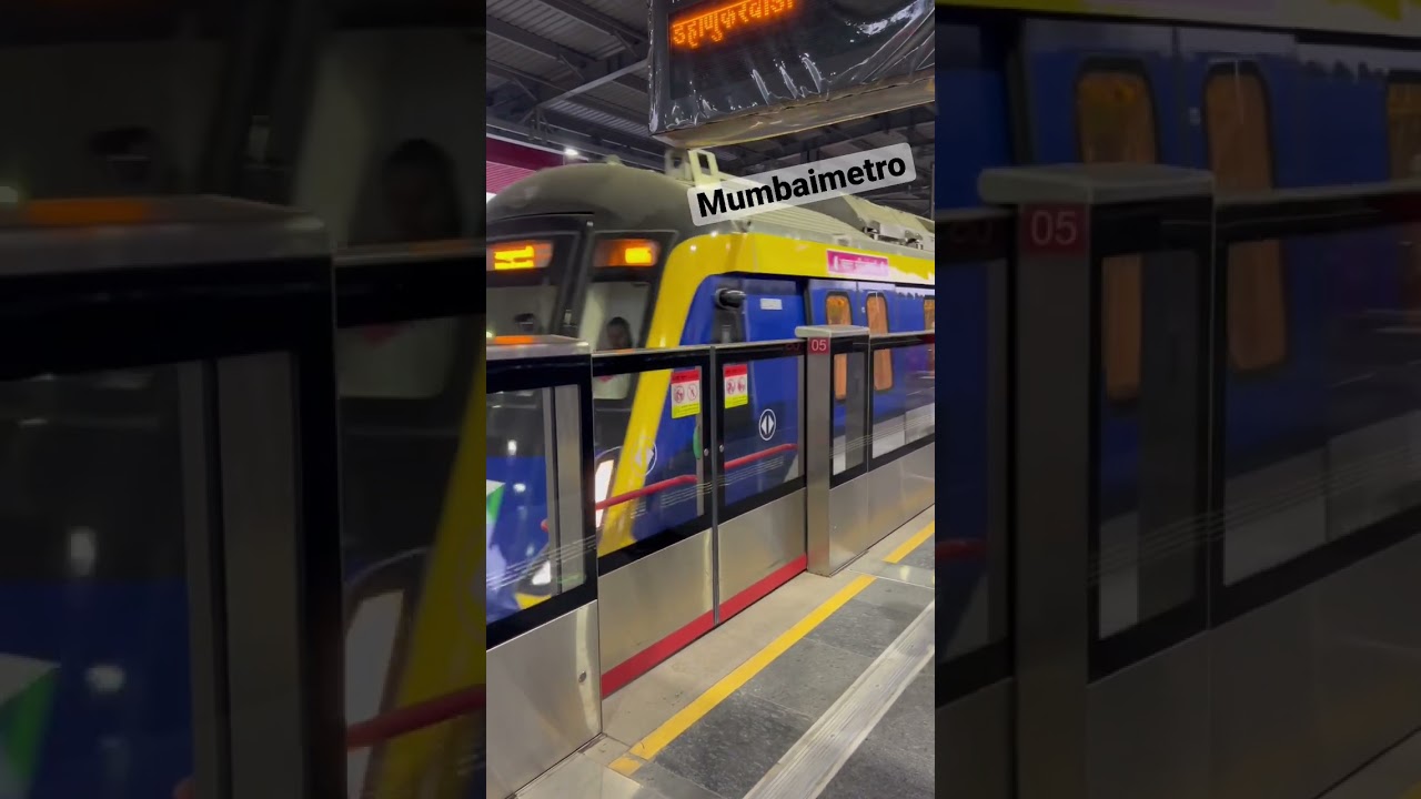 MUMBAI METRO FROM ANDHERI TO BORIVALI #mumbaimetro #mumbai /Mumbai metro