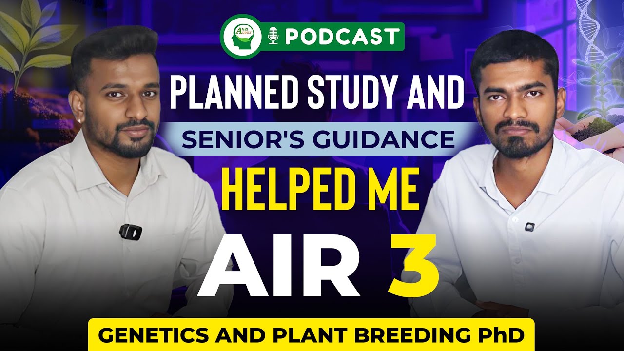 Complete details on ICAR PhD (JRF/SRF) EXAM:Genetics & Plant Breeding by All India Ranker 3| Keerthi
