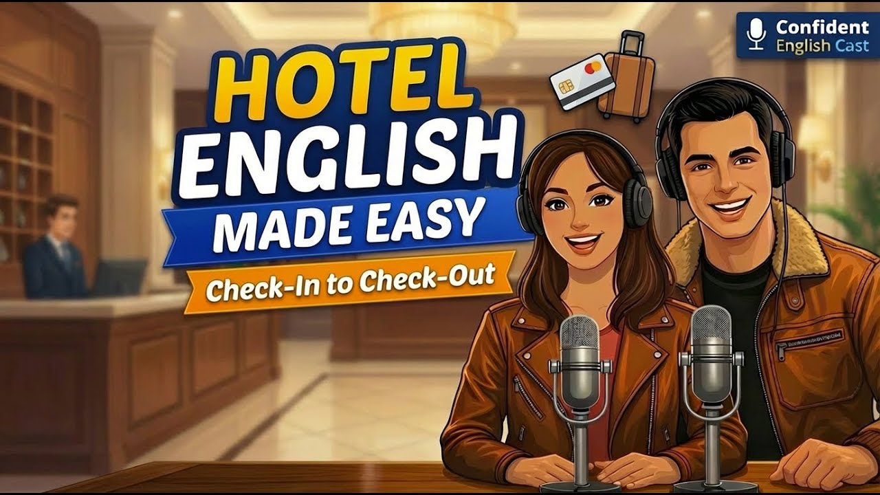 How to Speak English at a Hotel from Start to Finish (Practice English Conversation)