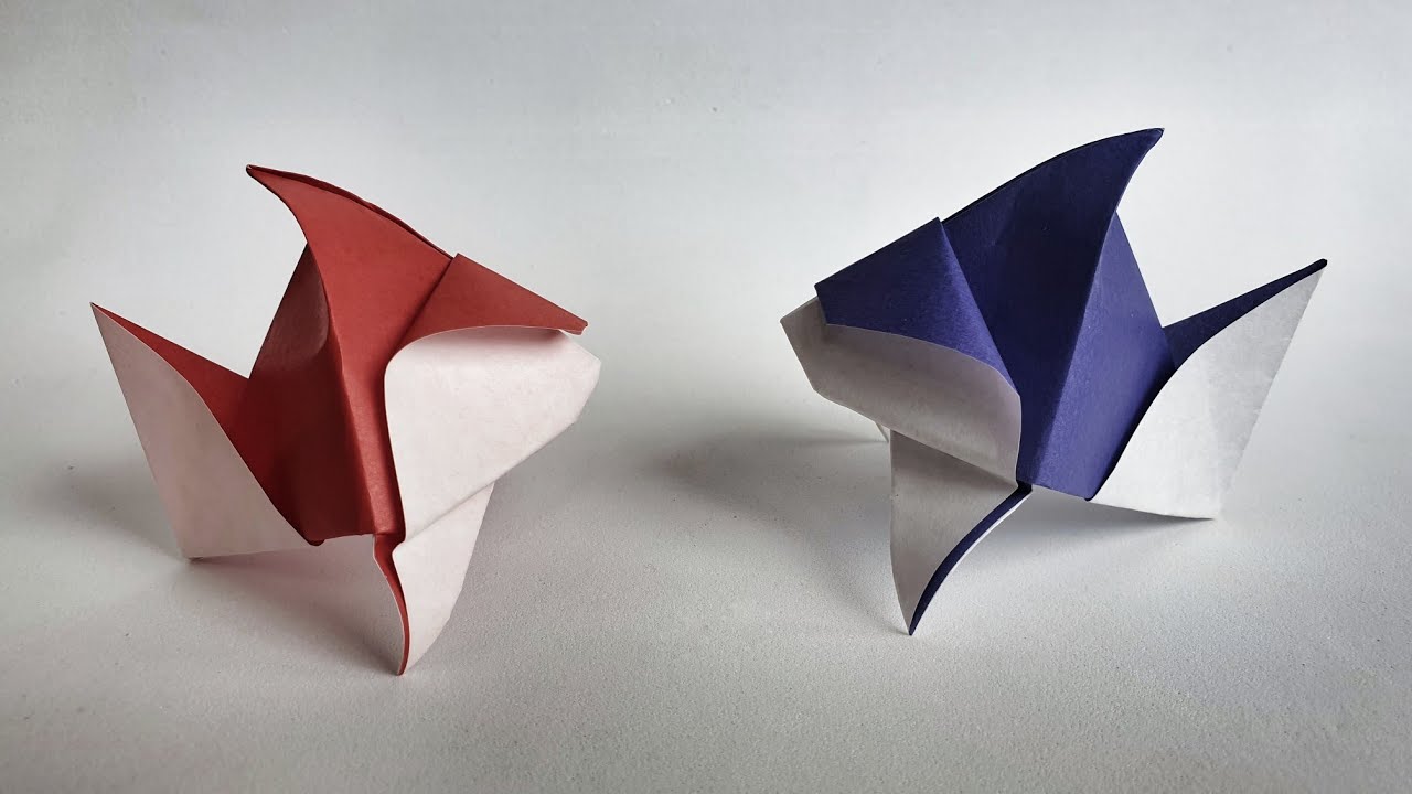 TROPICAL FISH ORIGAMI TUTORIAL(easy) created by Adriano Mariani 2021