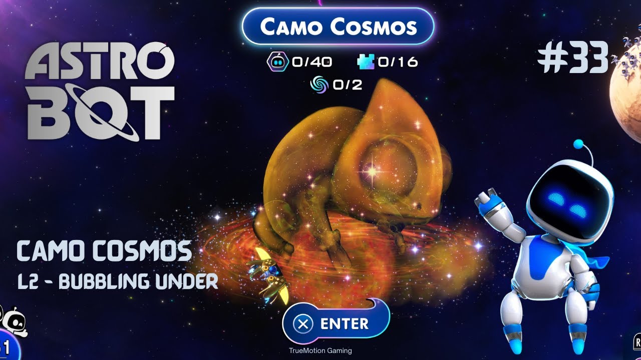 Astro Bot Bubbling Under – 100% Collectibles (No Commentary) | TrueMotion Gaming