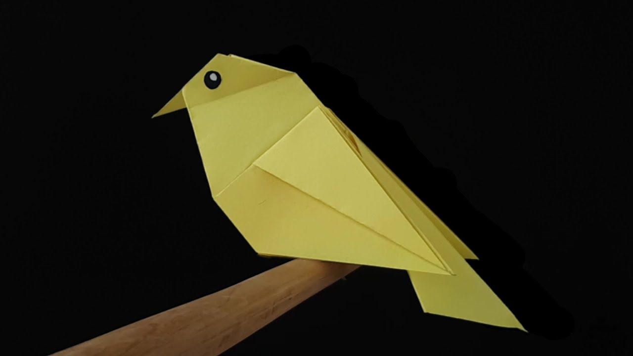 Como fazer ORIGAMI de PÁSSARO