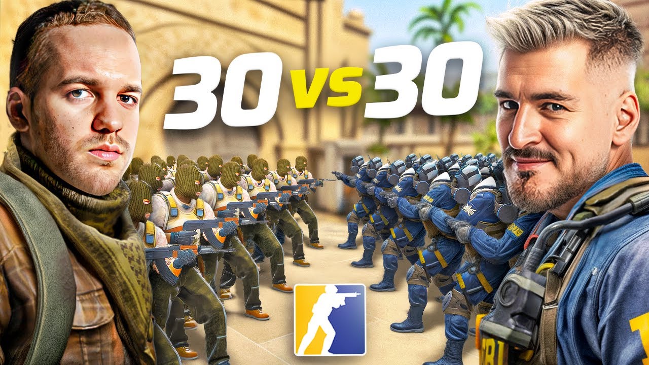 IZAK vs LEH - NAJWIĘKSZY MECZ CS'a 30 vs 30!!!