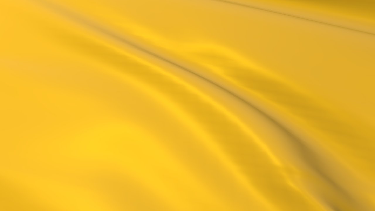 Golden-Yellow flag waving in the wind - Flag animation - Motion background - 4K UHD