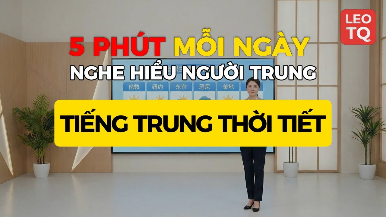 🌈🌤️Tiếng trung thời tiết -HSK | 1000 câu khẩu ngữ tiếng Trung thông dụng