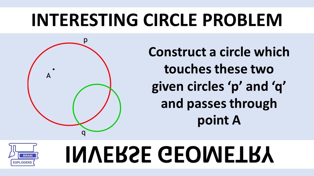 INVERSE GEOMETRY: Find the inverse of the circle | Easy way to tackle with difficult problems
