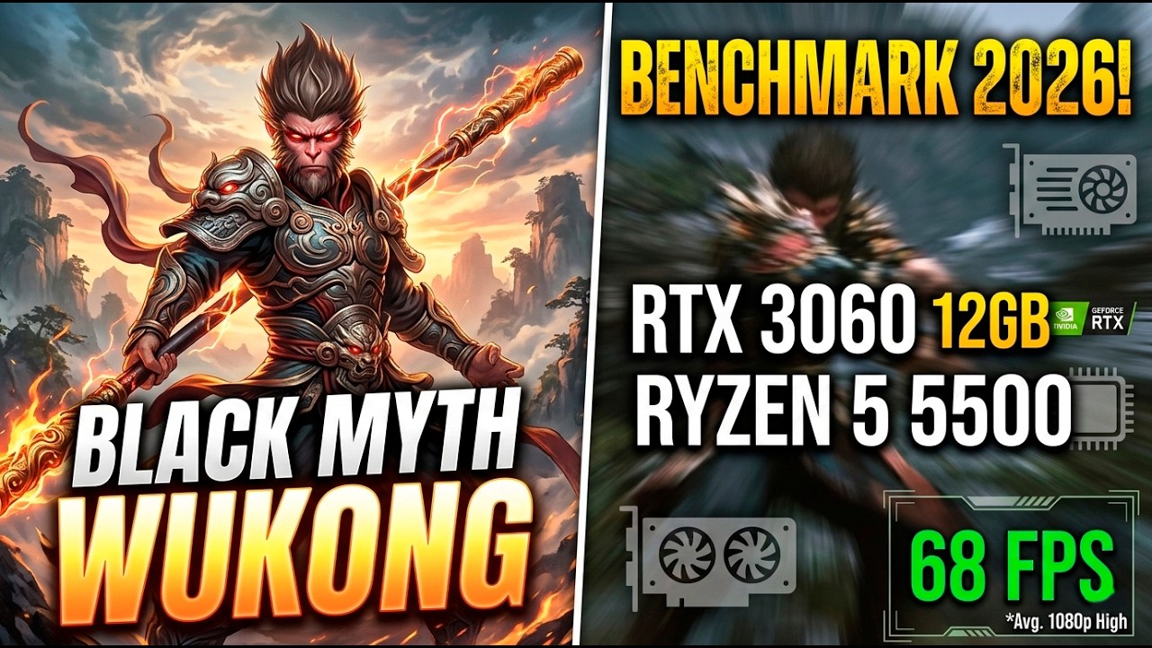 Black Myth: Wukong - RTX 3060 12GB + Ryzen 5500 ainda dão conta em 2026? Será que meu PC Aguenta?