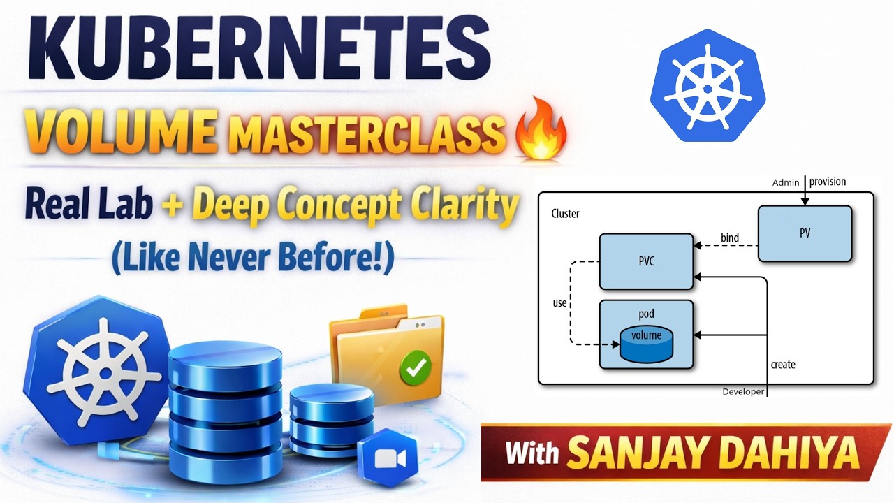 🥇 #1 Kubernetes Volume Masterclass 🔥 | Real Lab + Deep Concept Clarity (Like Never Before)