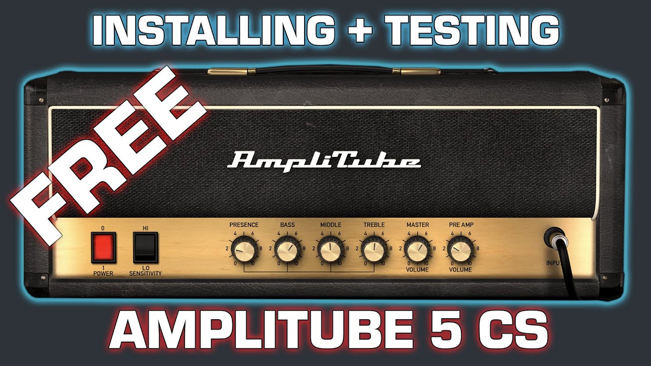 Free Guitar Plugin - Amplitube 5 CS - Review Installing and Testing VST.