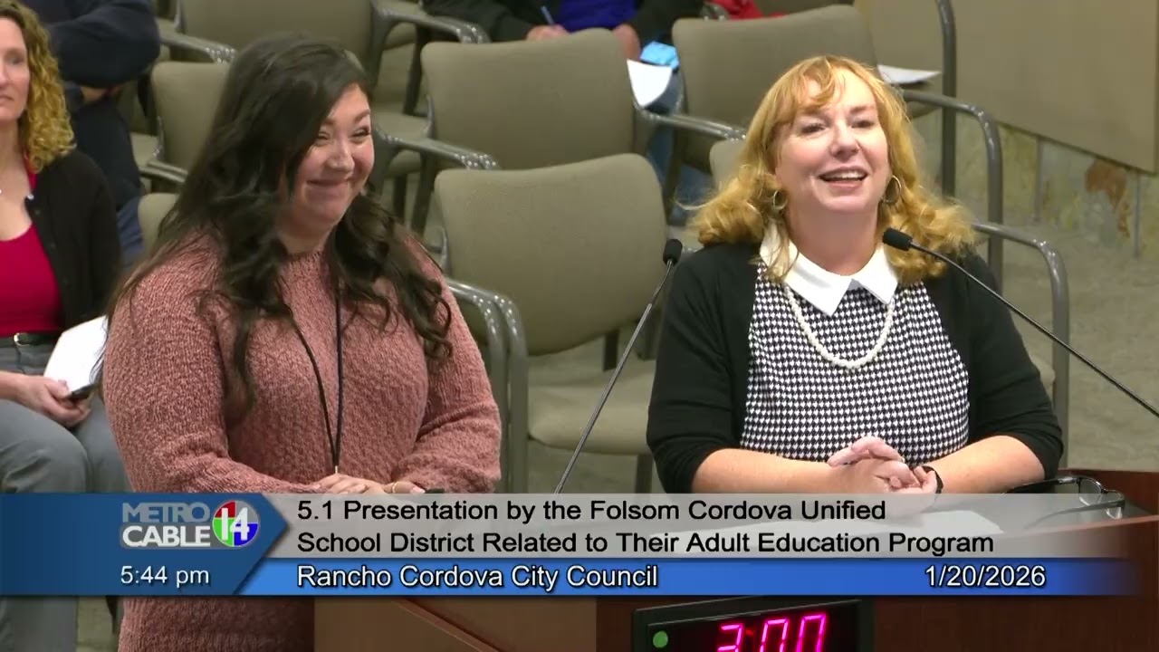 Rancho Cordova City Council - January 20, 2026