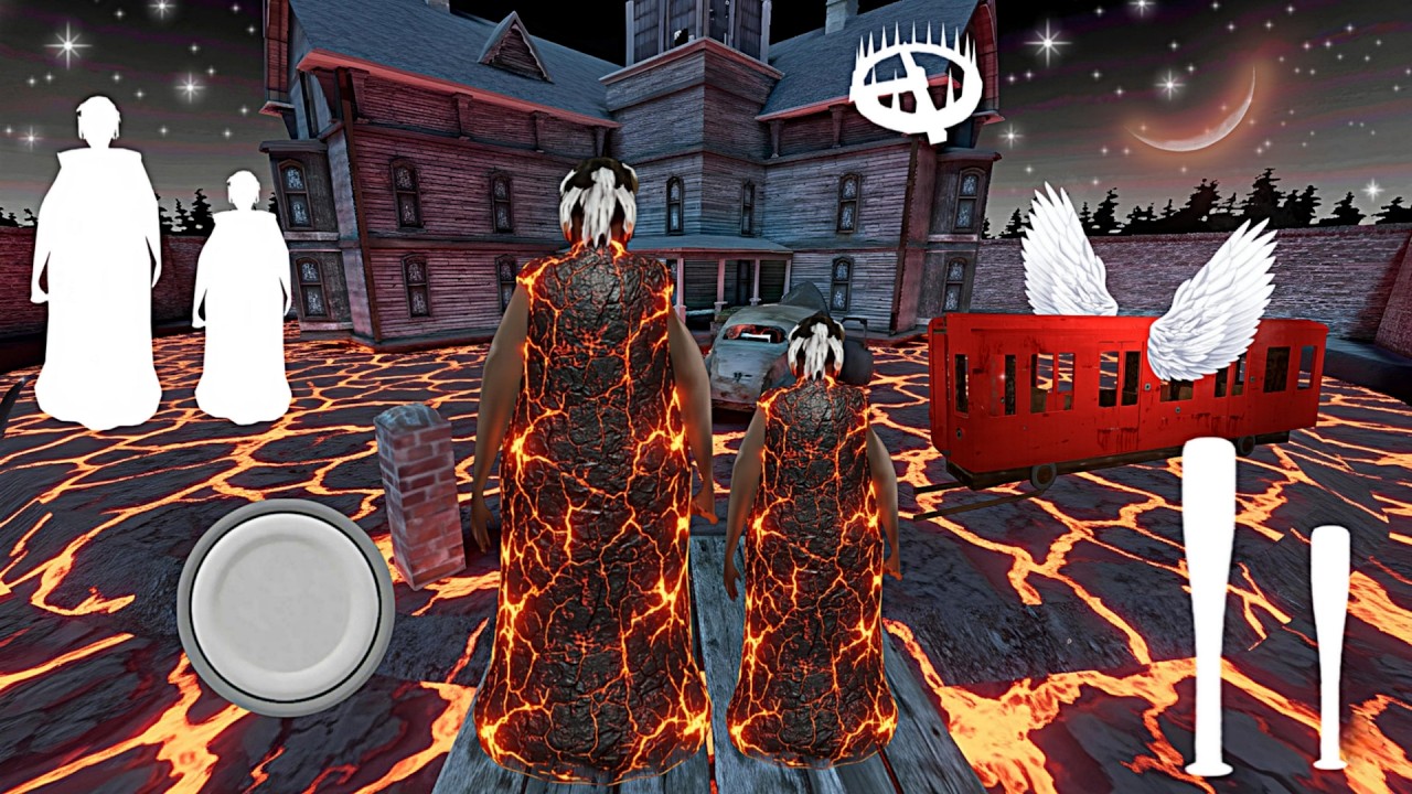 Playing As Lava Granny And Small Lava Granny Mod In Granny 3