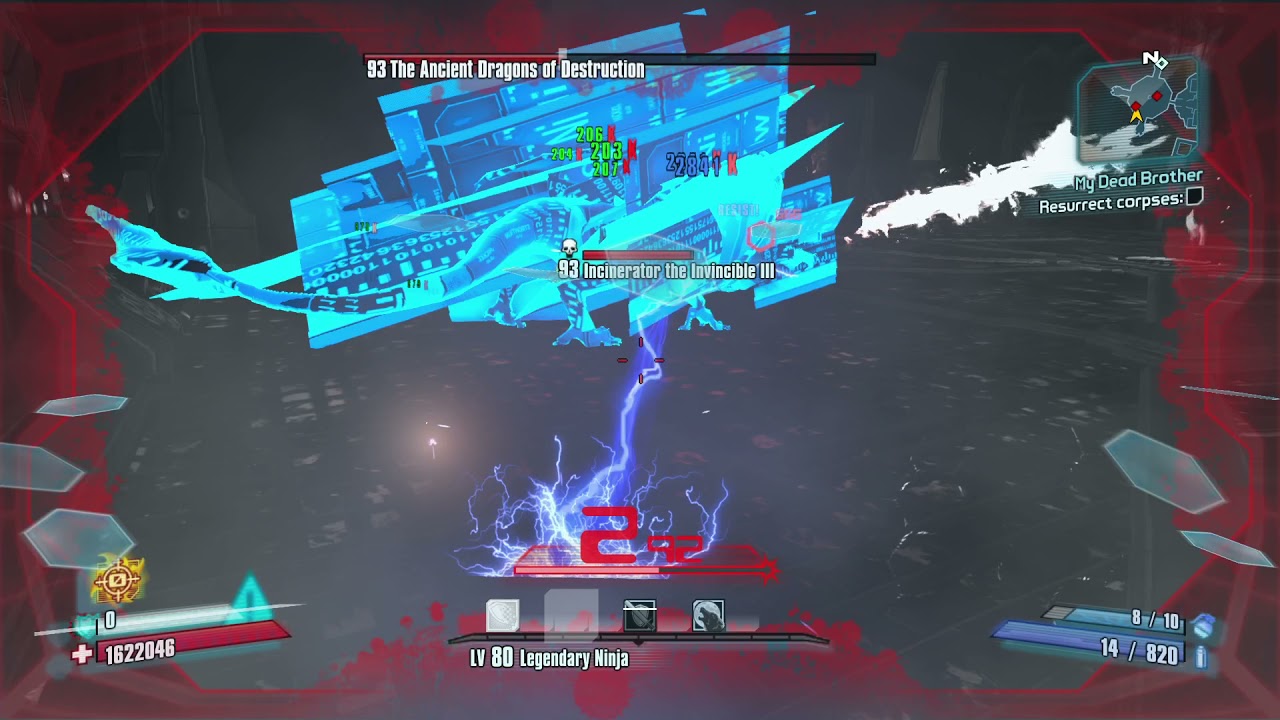 OP10 Melee zer0 vs Ancient Dragons of Destruction (13:40) - Borderlands 2