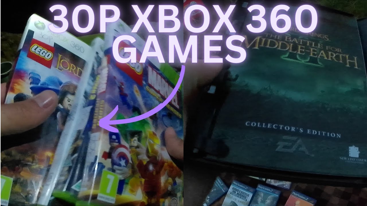 Bargain 30p Xbox 360 Games and High Value LOTR PC Game Found – Car Boot Hunting Adventures