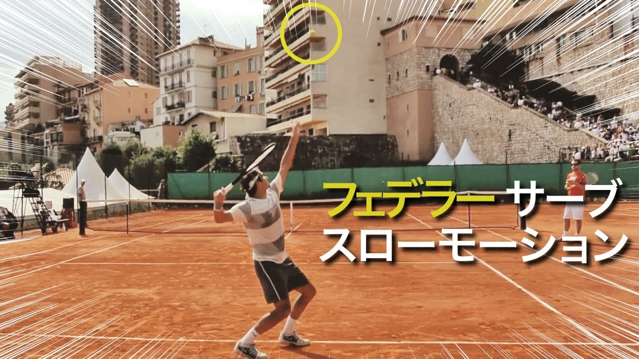 【フェデラー】フェデラーのサーブをスローモーションで徹底分析【サーブ】