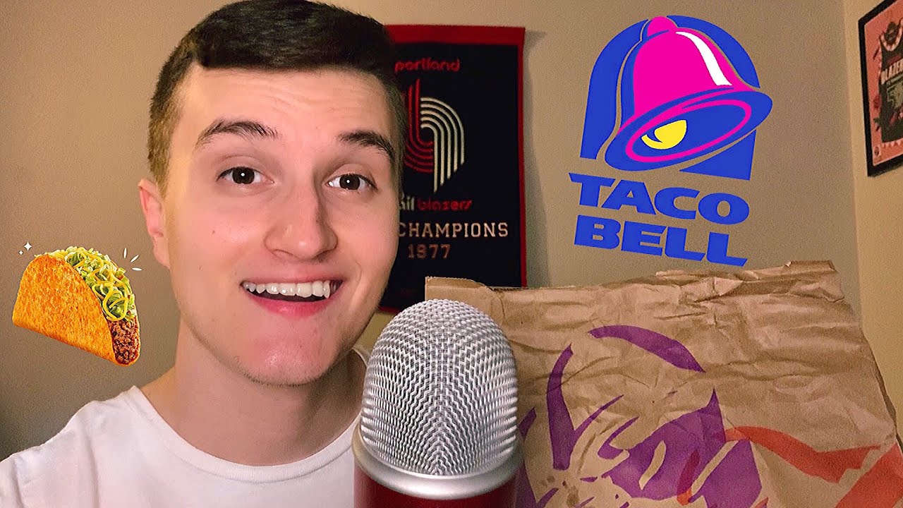 ASMR Taco Bell Mukbang 🔔🌮 (eating sounds + whisper ramble)