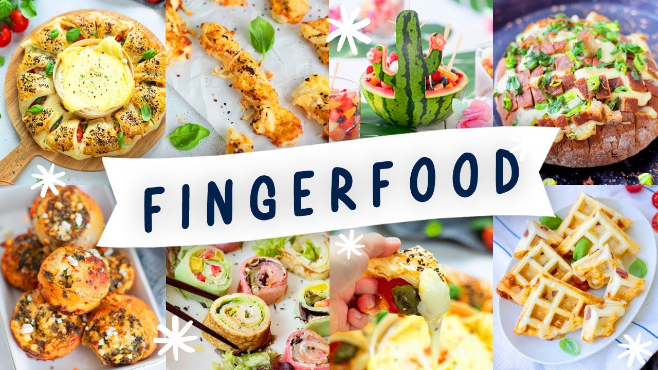 Partyessen: Schnelle Ideen für kalte Fingerfood Rezepte zum Vorbereiten | Leckere Party Snacks