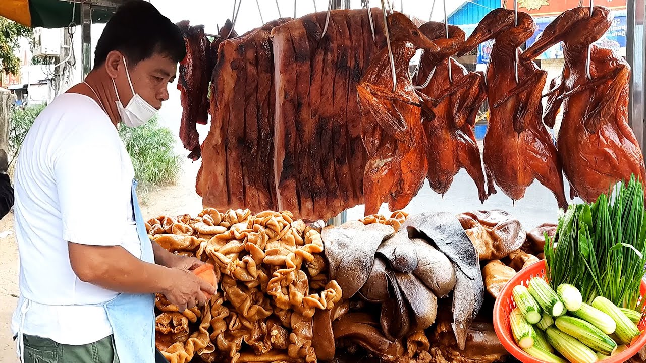 Here is in a village! Selling Pork Chops since 2008 - Cambodian street food