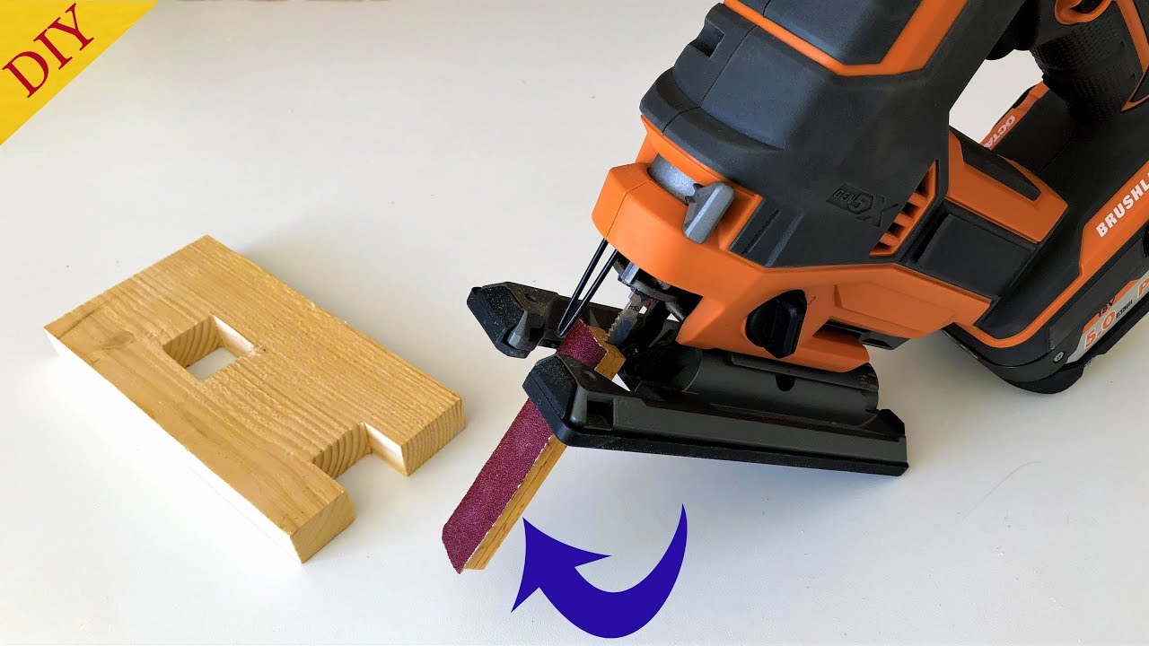 Jigsaw Hack // Jigsaw Sanding Tool || Dekupaj Testere İçin Zımpara Aparatı