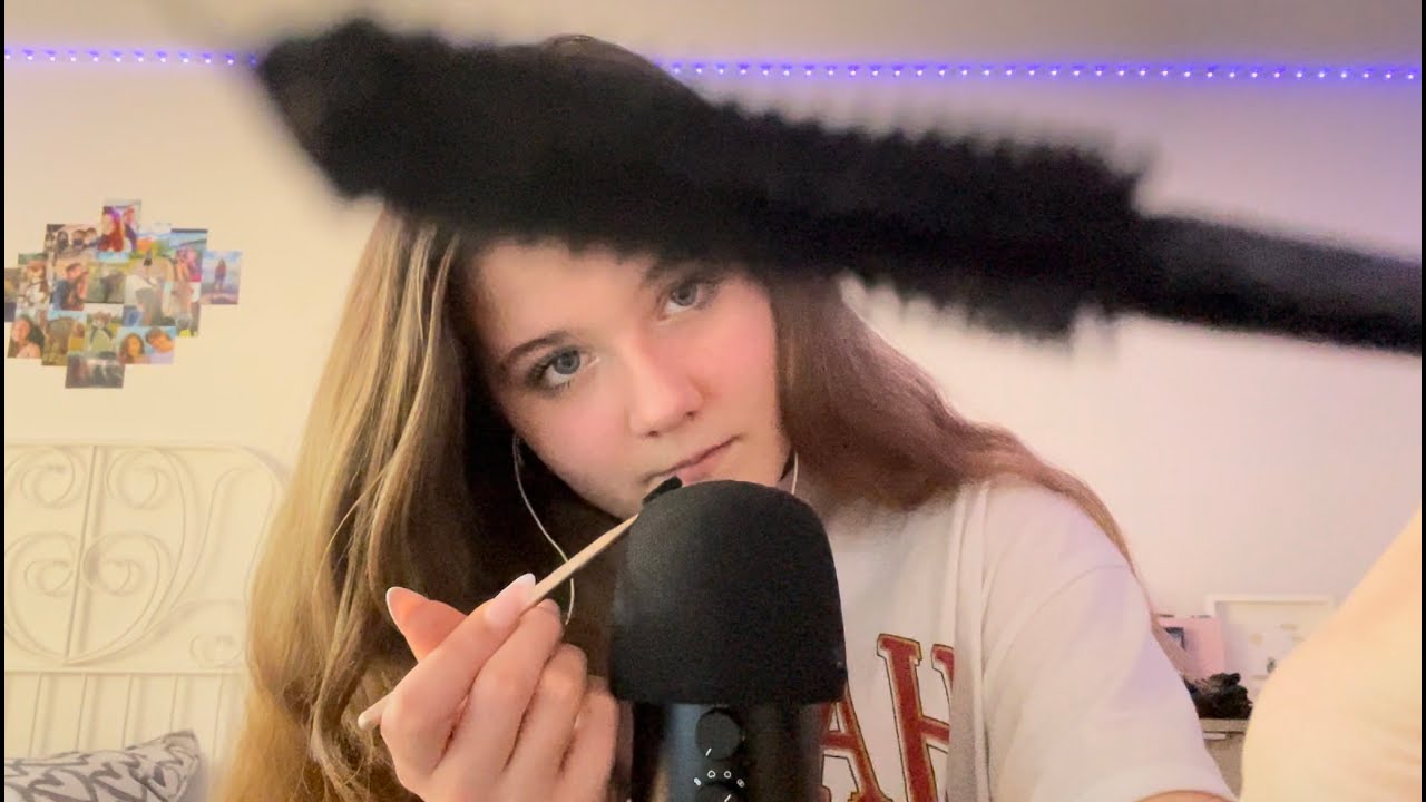 ASMR - Doing Your Makeup💄 (personal attention, camera brushing, foam cover sounds)