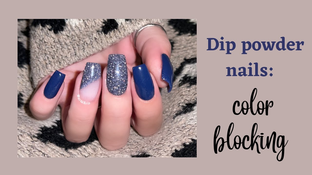 EASY color blocking with dip powder NO TAPE