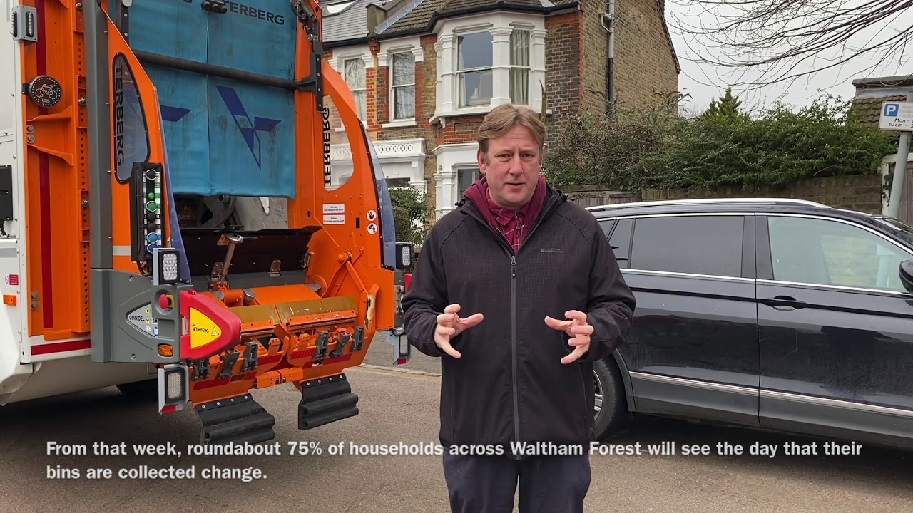 Bin collection day changes start Monday 2 March 2020