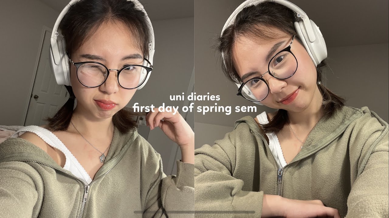 A VERY PRODUCTIVE DAY IN MY LIFE 📓🖇 Lots of studying, pharmacy school, first day of spring 💻🎧