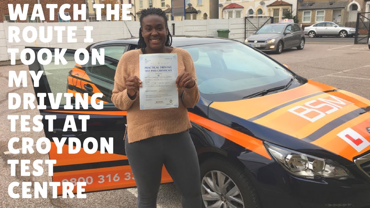 Croydon Driving Test Route 18th November 2017 8.00am