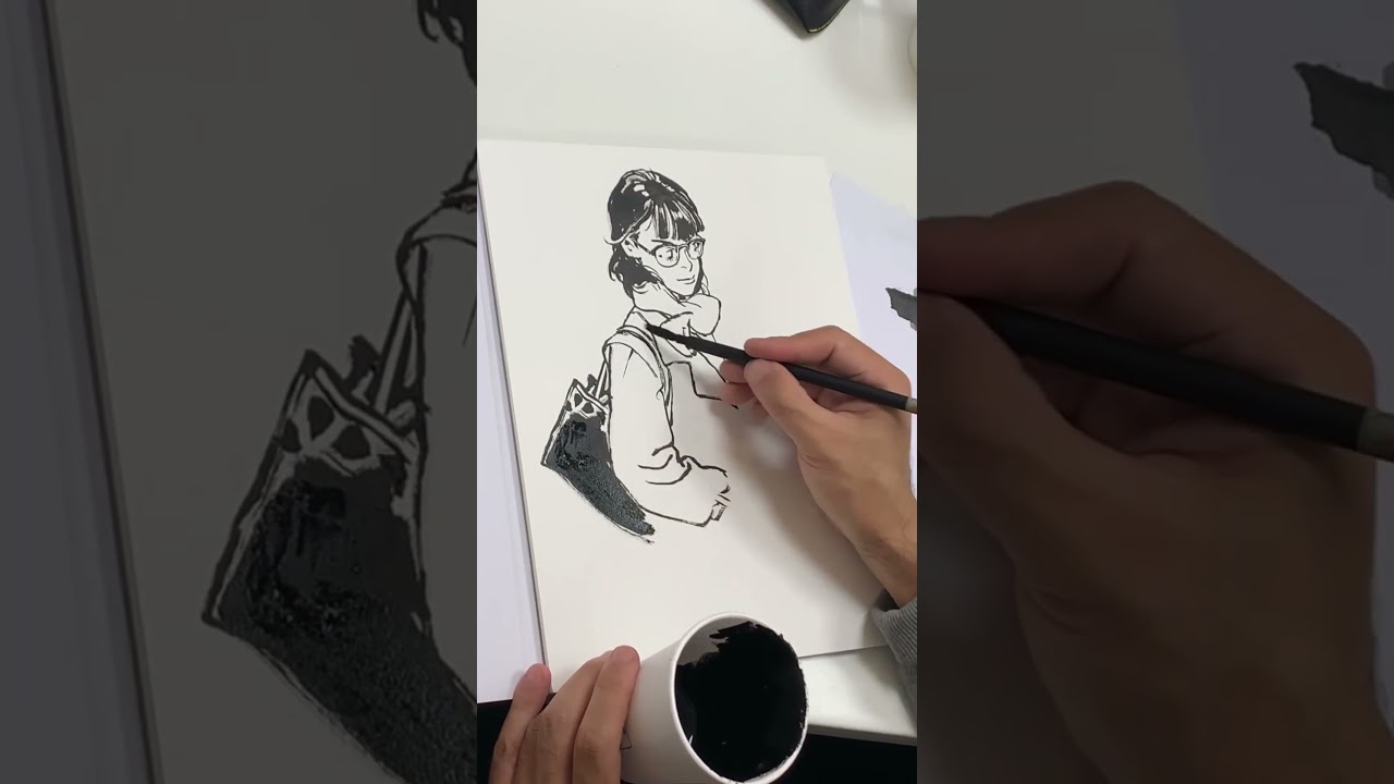 Kim Jung Gi (Tiger the Long Tail) Drawing! (Full Illustration Time-lapse) #comics #manga #kimjunggi