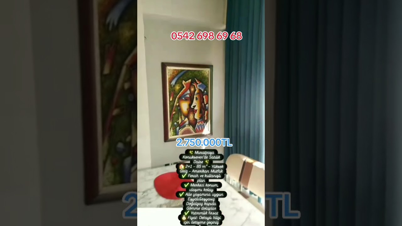 Antalya Konuksever Mah. Uygun fiyatlı Satılık Daire. #antalya #gayrimenkulyatirimi #emlak #satilik