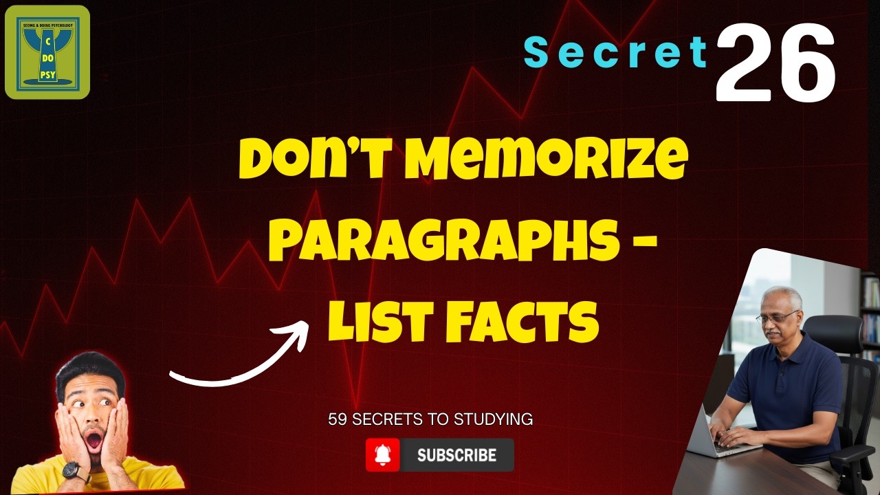 Секрет 26/59: Перечислите важную и конкретную информацию | Эффективная методика подготовки к экза...