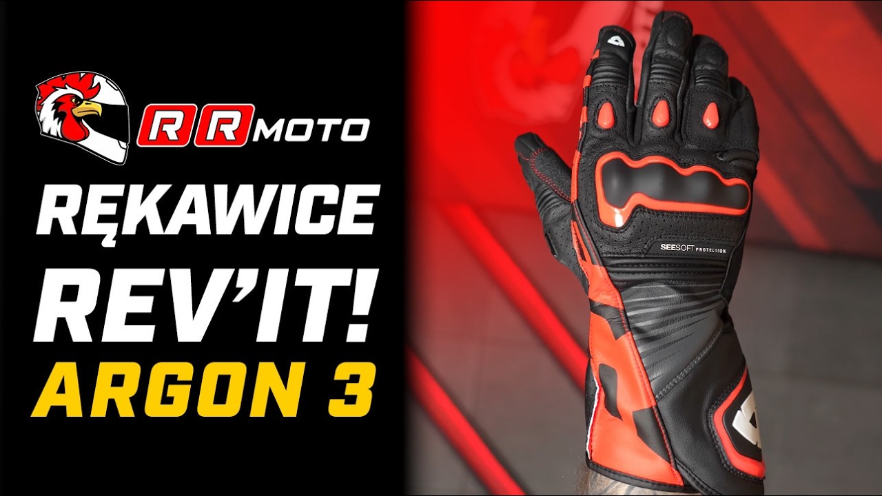 REVIT ARGON 3 - sportowe rękawice motocyklowe | sk&oacute;ra kozia, bydlęca i mikrofibra