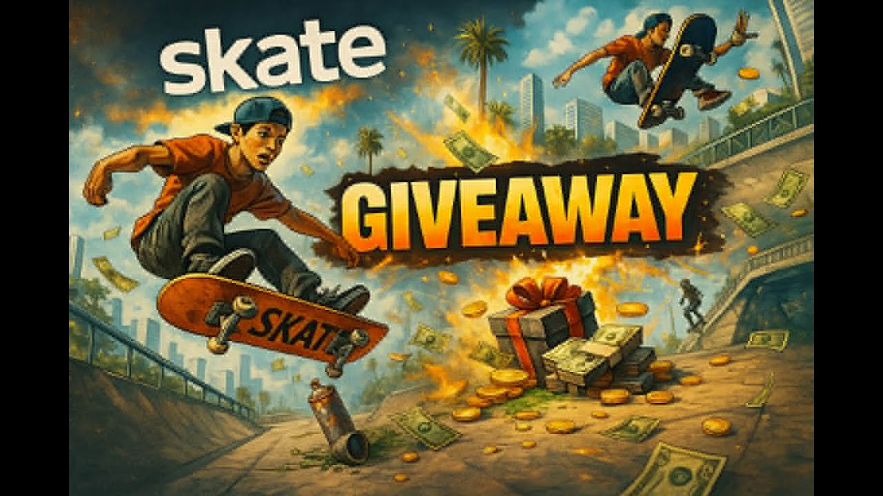 ИГРАЯ ИГРАТА SKATE 🛹 И ПРАВЯ GIVEAWAY 🎁🔥