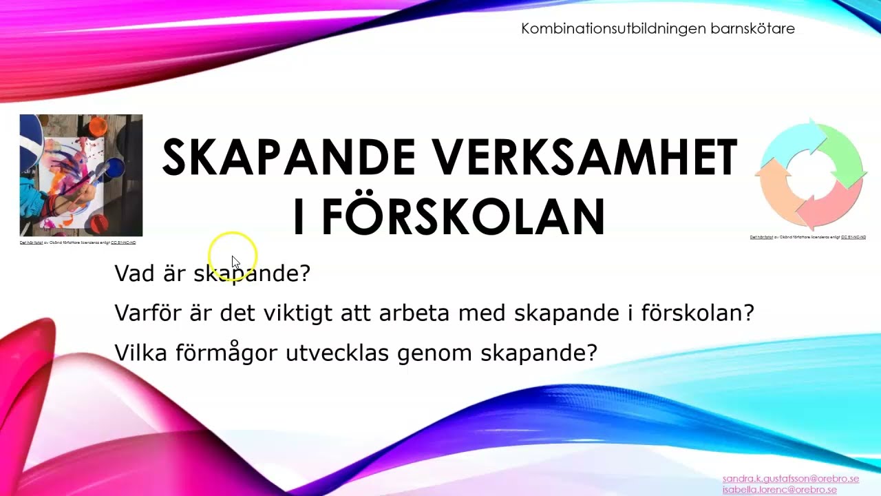 Skapande verksamhet i f&ouml;rskolan