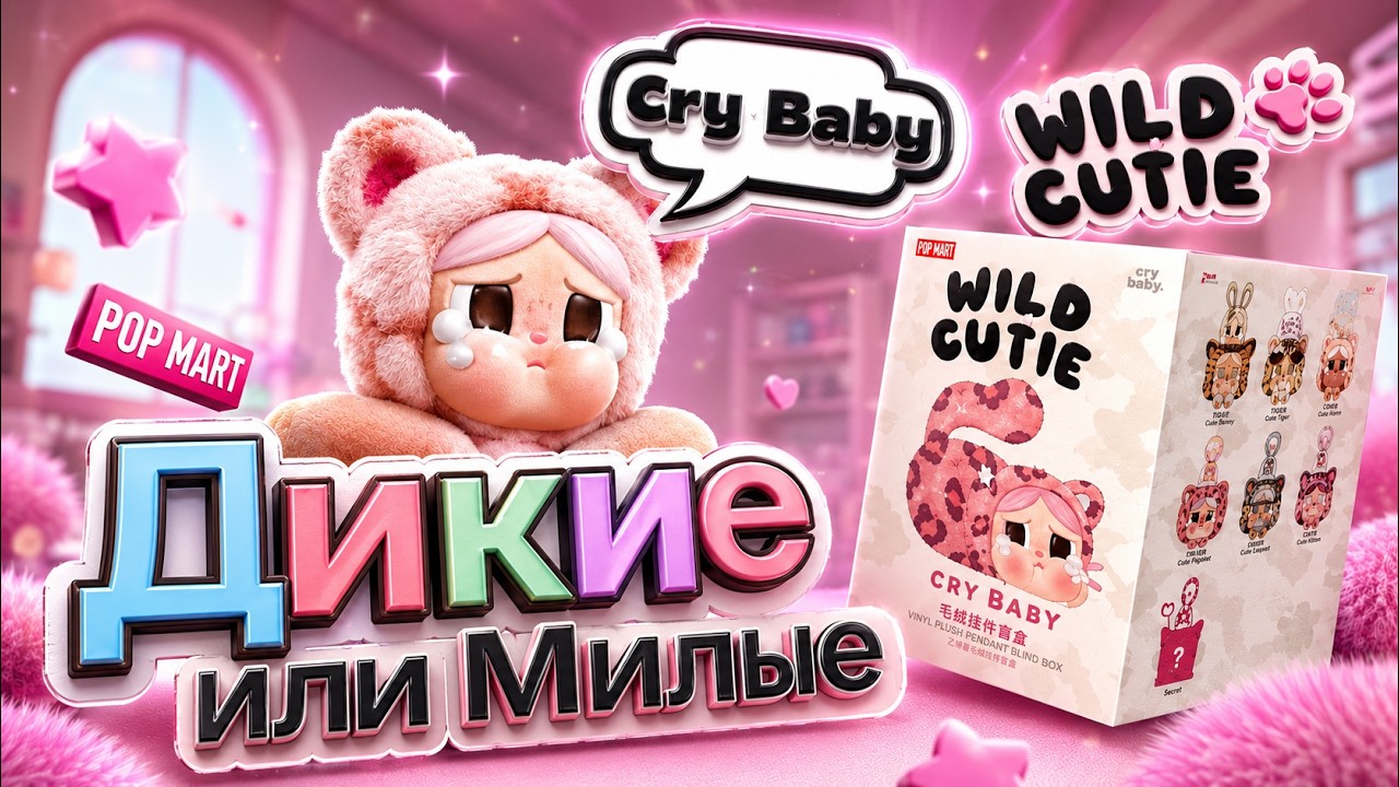 Дикие но Милые  плачущие малышки  Cry Baby Wild but Cutie #unboxing #blindbox #распаковка #popmart