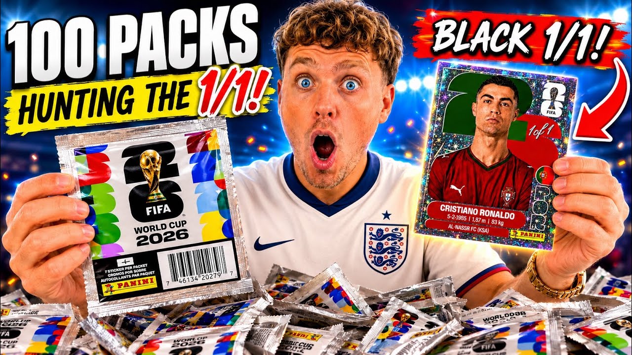 Открываю 100 упаковок Panini World Cup 2026 из США! Охота за параллельной картой 1/1!
