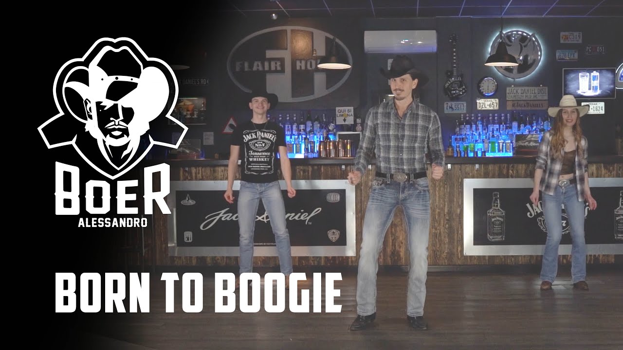Born to boogie | Official Line Dance Tutorial by Alessandro Boer