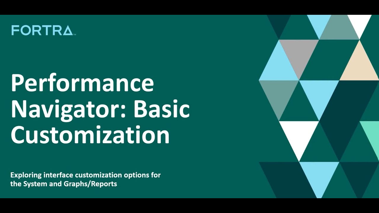 Performance Navigator: Basic Customization