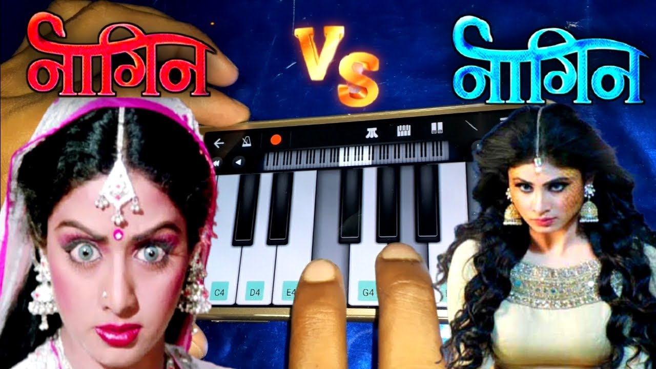 Nagin Theme Song Film Vs Serial Piano Cover On Mobile Walk | Piano Tadka
