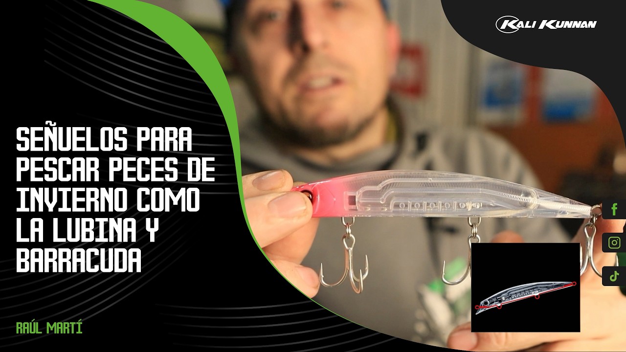 SEÑUELOS PARA PESCAR PECES DE INVIERNO como la lubina y la barracuda.