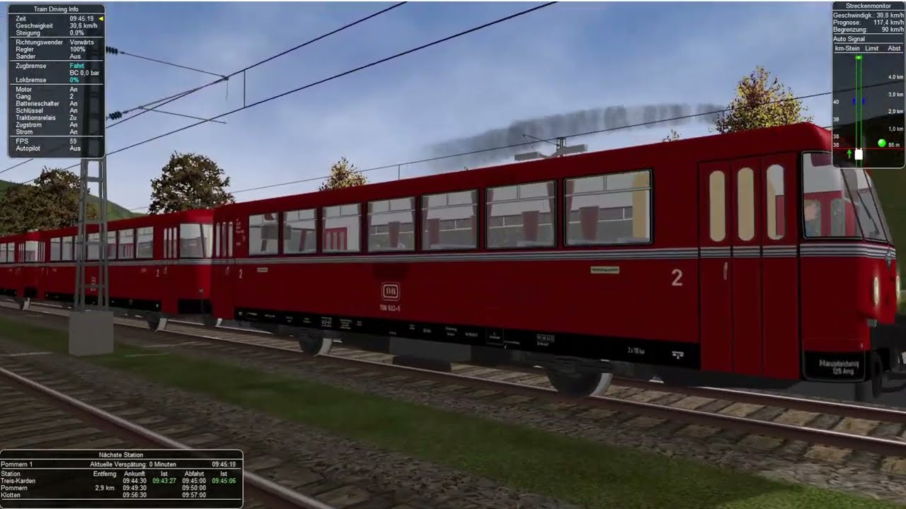Microsoft Train Simulator Gameplay HD  -  GR  -  Moselbahn  - Nahverkehr 3/7