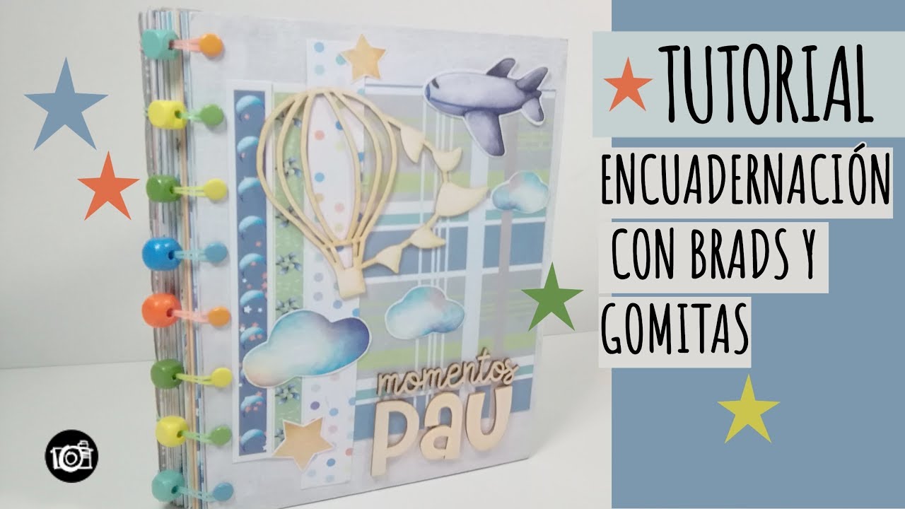 Tutorial ENCUADERNACIÓN  con BRADS y GOMITAS