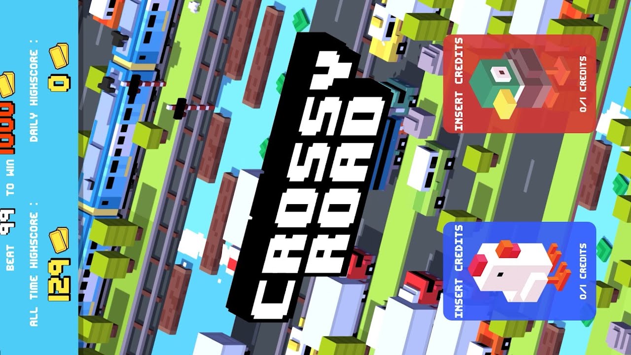 CROSSY ROAD ARCADE - GAMEPLAY ORIGINAL PORTRAIT MODE #retrogaming #arcade #gameplay