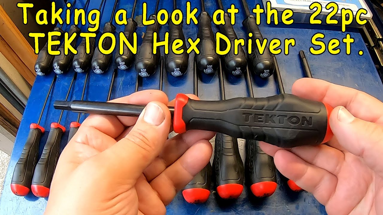 Taking a quick look at the TEKTON 22 Piece HEX Driver Set. DHX91301