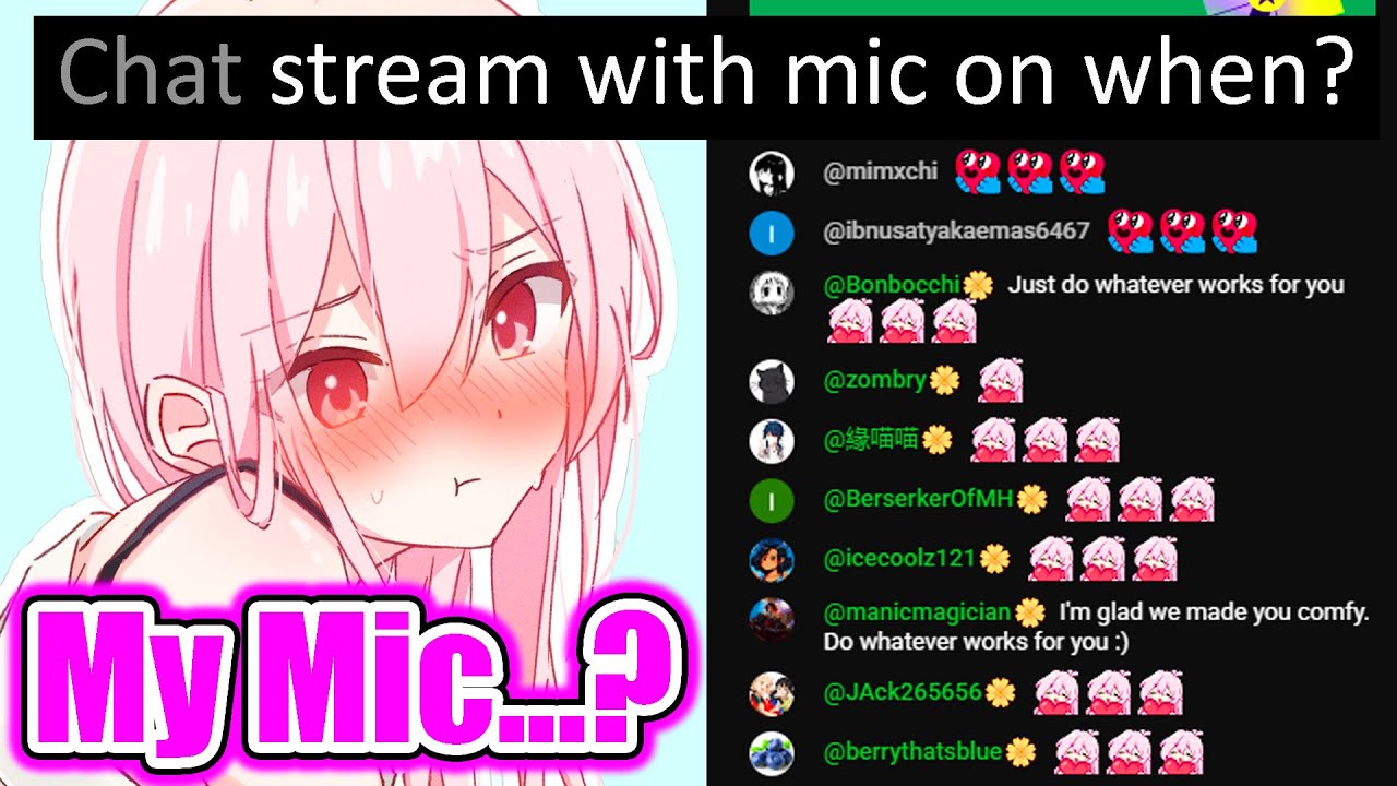 Shachimu's Plan to Use Her Mic On-Stream, Chat: