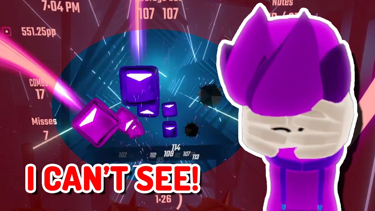 EVERY TIME I FAIL, MY FOV GOES DOWN!! (ON THE HARDEST BEAT SABER MAP!)