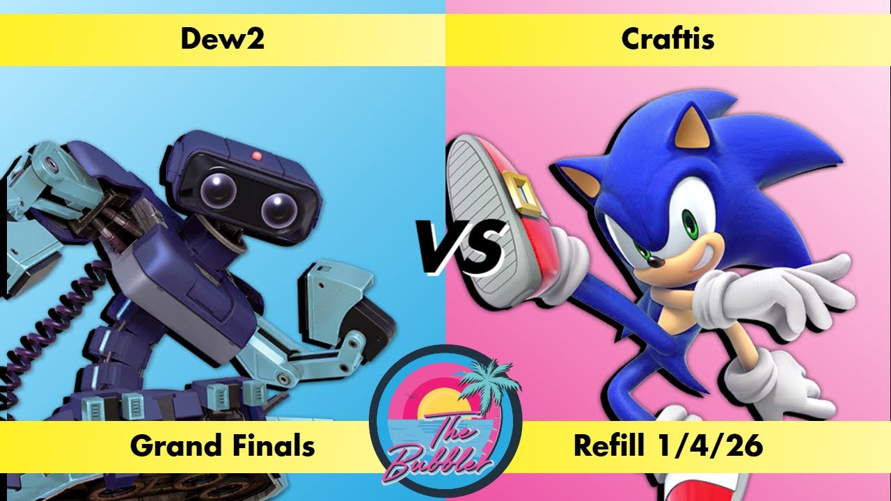 Dew2 (R.O.B.) vs Craftis (Sonic) - Grand Finals Bubbler Refill 1/4/26