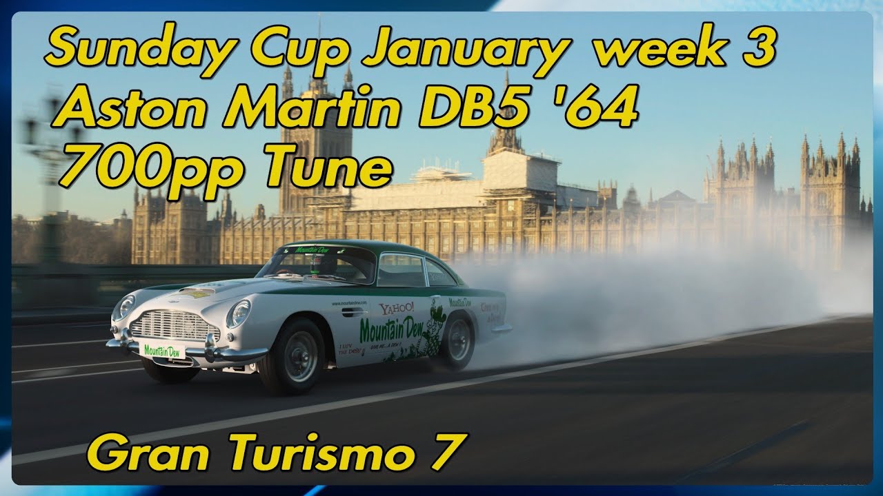 Sunday Cup January week 3 Aston Martin DB5 700pp Tuning information